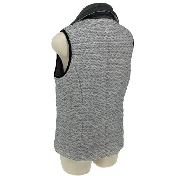 Tribal Womens Full Zip Ribbed Knit Collar Lined Puffer Vest Gray Size Small - Picture 3 of 8